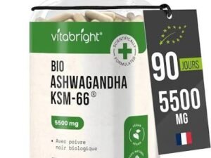 Ashwagandha Bio KSM-66 - Anti-Stress 60 gelules