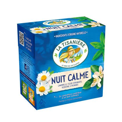 Infusion Nuit Calme - Tisane Sommeil 20 sachets