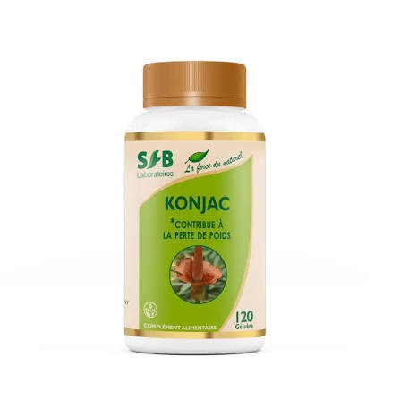Konjac Glucomannane - Coupe-Faim Naturel 120 gelules