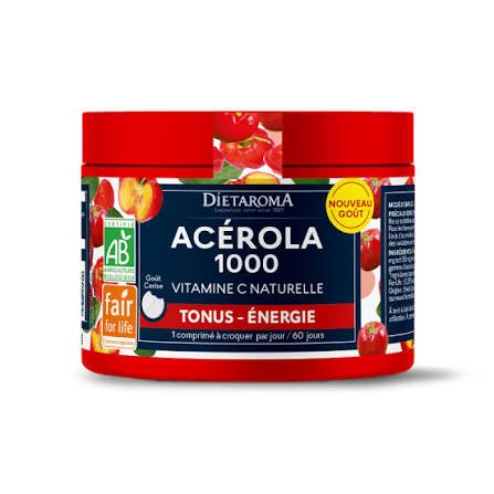 Vitamine C 1000mg - Acerola Bio 60 comprimes