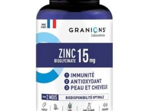 Zinc Bisglycinate 15mg - Immunité et Peau 60 gelules